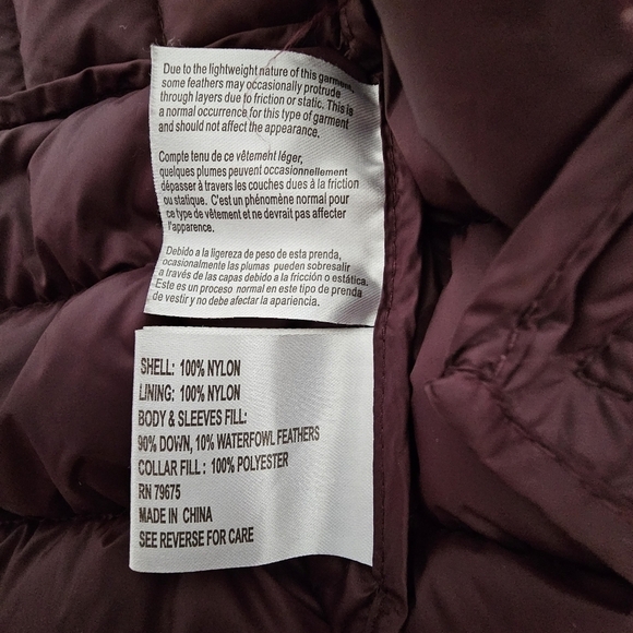EUC MICHAEL KORS Puffy lightweight Jacket Burgundy 1X - Picture 9 of 16